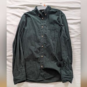 H&M Forest Green Courdory Button-Down Shirt